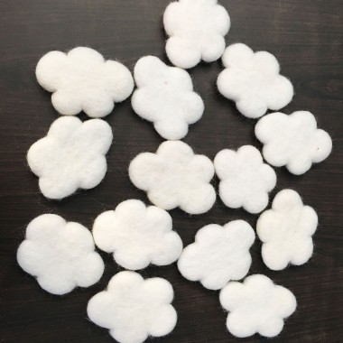 8x5cm Felt Cloud Shape