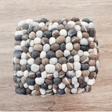 40x40x40cm Felt Stone Ball Pouf / Stool / Ottoman 2