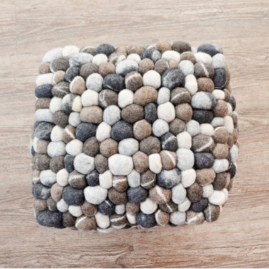 40x40x40cm Felt Stone Ball Pouf /...