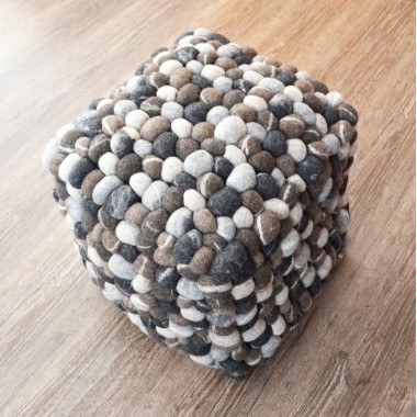 40x40x40cm Felt Stone Ball Pouf /...
