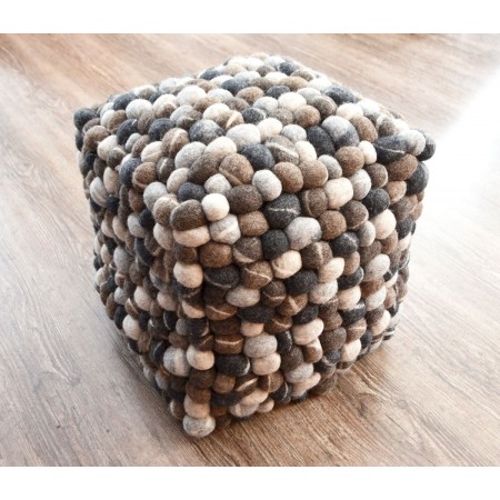 40x40x40cm Felt Stone Ball Pouf / Stool / Ottoman