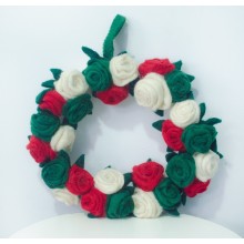 Felt Rosy Floral Wreath - Free Shipping 2