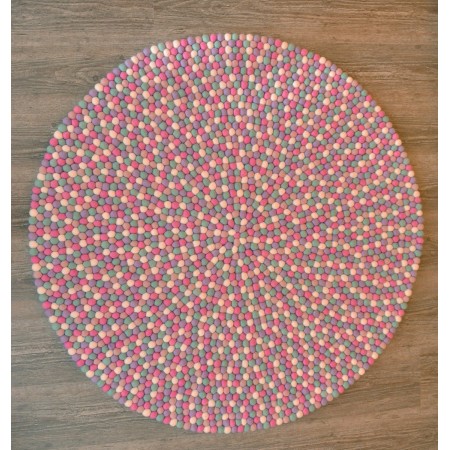 Marshmallow Felt Ball Rug
