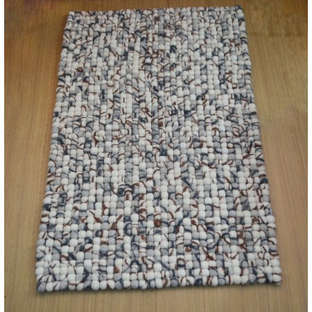 Tie Dye Handamde Felt Ball Rug