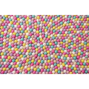 Cheerful Candy Felt Ball Rug