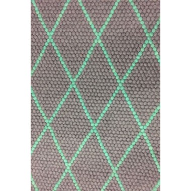 Cross Pattern Felt Ball Rug