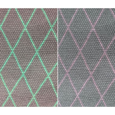 Cross Pattern Felt Ball Rug Cross Pattern Felt Ball Rug