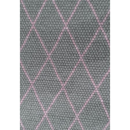 Cross Pattern Felt Ball Rug