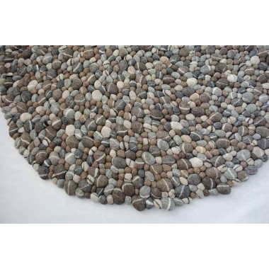 Round / Rectangle Stone Felt Ball Rug