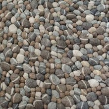 Round / Rectangle Stone Felt Ball Rug