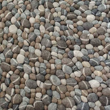 Round / Rectangle Stone Felt Ball Rug