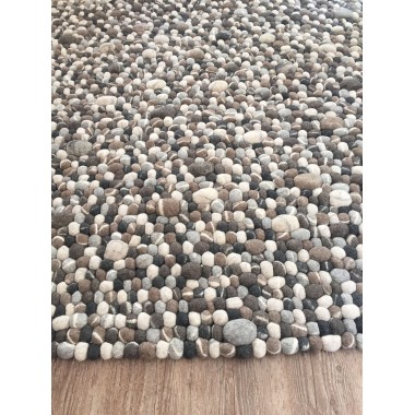 Round / Rectangle Stone Felt Ball Rug