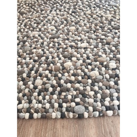 Round / Rectangle Stone Felt Ball Rug