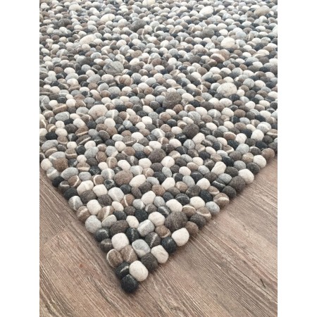 Round / Rectangle Stone Felt Ball Rug