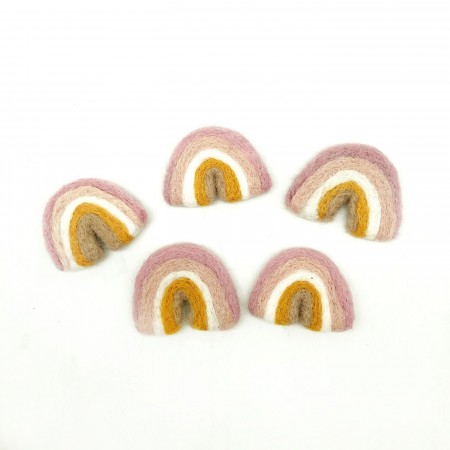 6x7cm Wool Felt Rainbow
