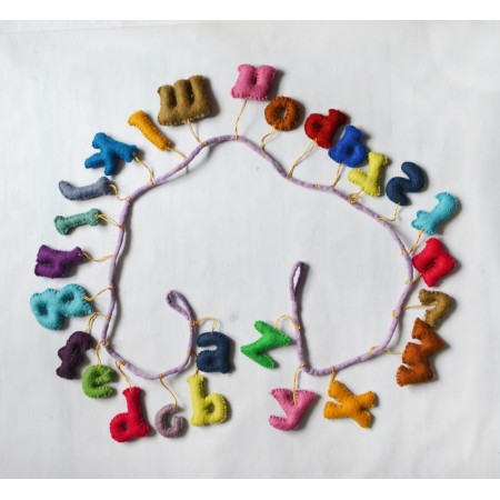 150cm Stitched Felt Alphabet Set Garland