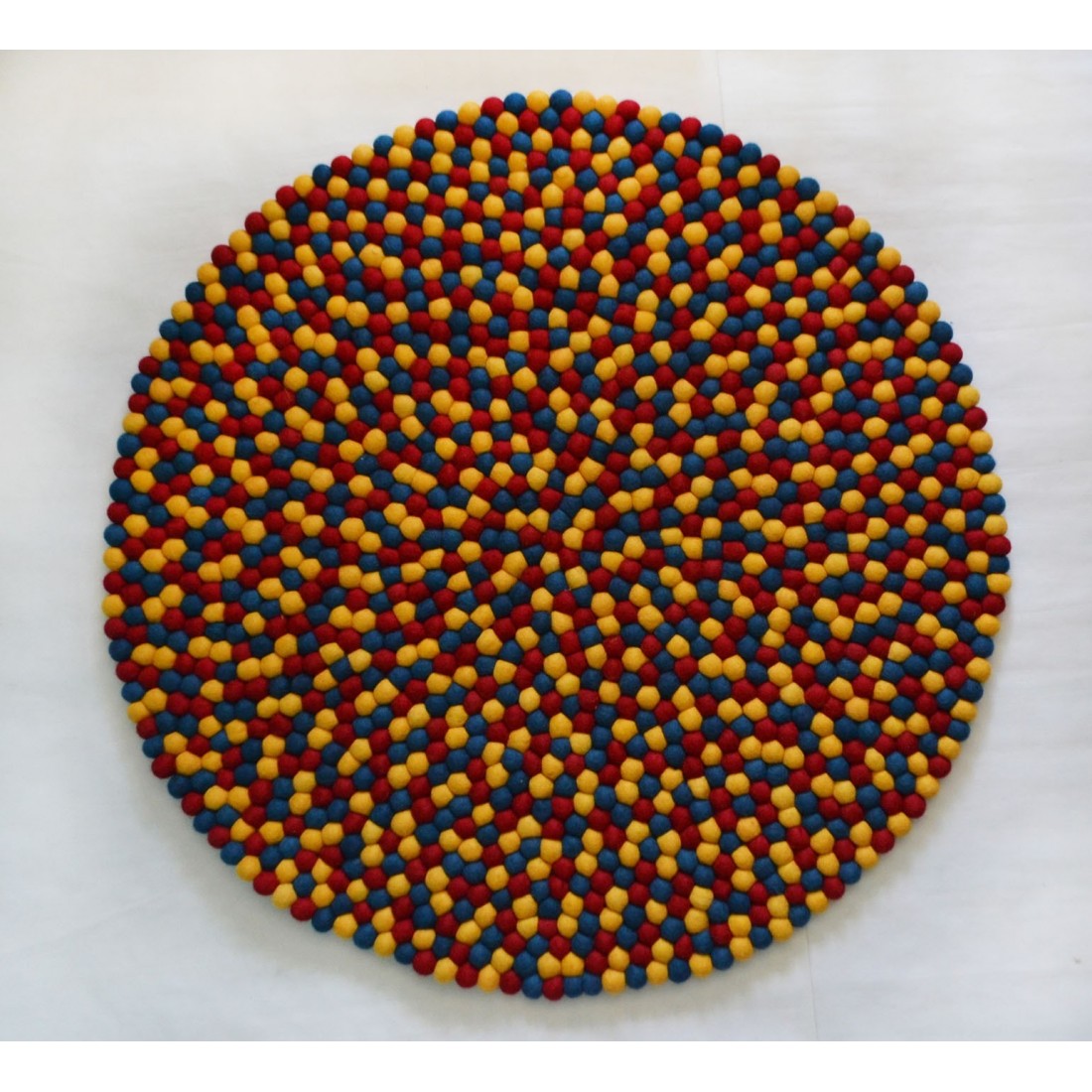 Clean Handmade Felt Rug Felt Ball & Rugs