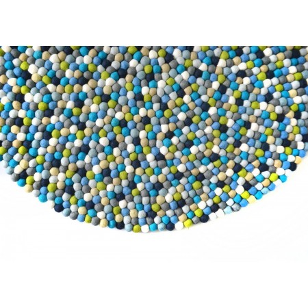 Marinha Felt Ball Rug