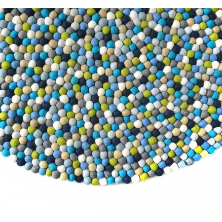 Marinha Felt Ball Rug