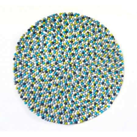 Marinha Felt Ball Rug