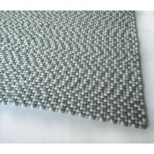 Silver Diamond Rectangular Felt Ball Rug 2
