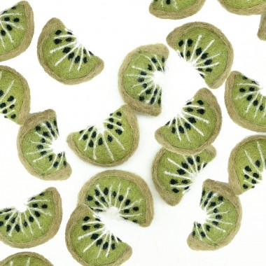 6cm Felt Kiwi Slice