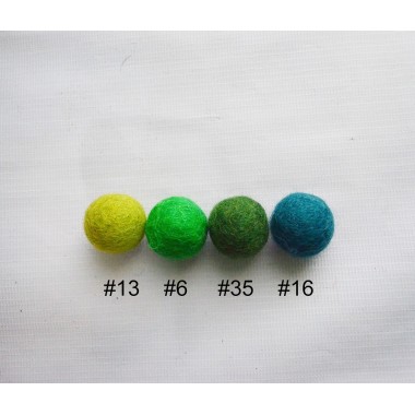 Evergreen Forest 2cm Felt Balls Package
