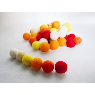 Blazing 2cm Felt Balls Package