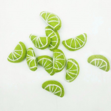 6cm Felt Lime Slice