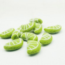 6cm Felt Lime Slice 2