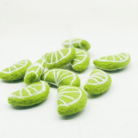 6cm Felt Lime Slice
