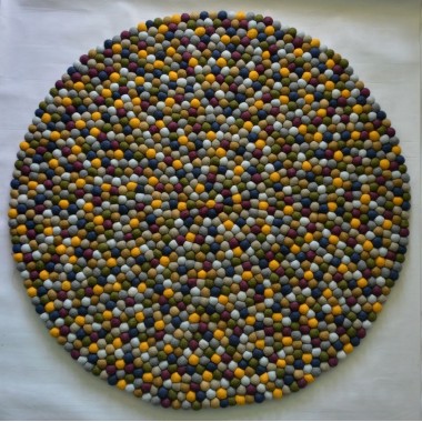 Classic Mixed Color Felt Rug