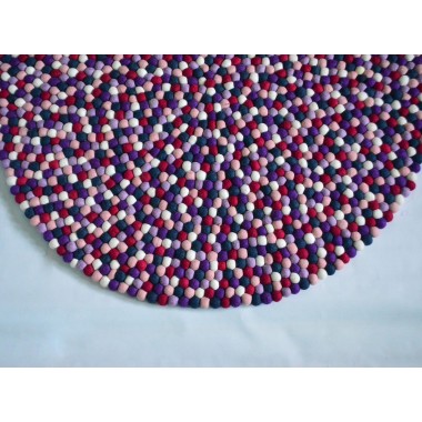 Pink & Purple Orchid Color Felt Rug Pink & Purple Orchid Color Felt Rug
