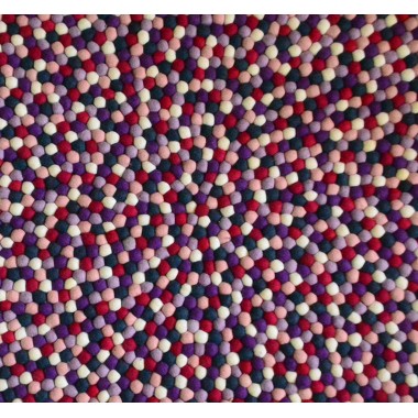 Pink & Purple Orchid Color Felt Rug Pink & Purple Orchid Color Felt Rug
