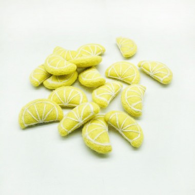 6cm Felt Lemon Slice