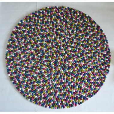 Combo Handmade Felt Ball Rug