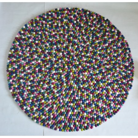 Combo Handmade Felt Ball Rug