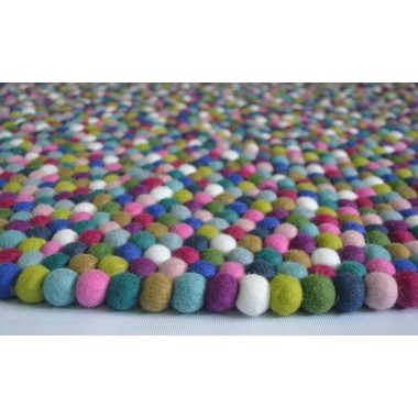 Combo Handmade Felt Ball Rug