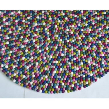 Combo Handmade Felt Ball Rug