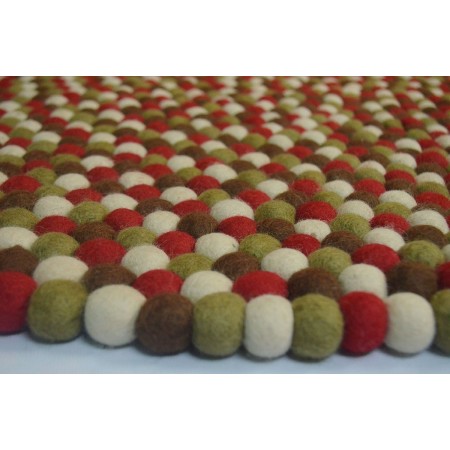 Christmas Felt Ball Rug