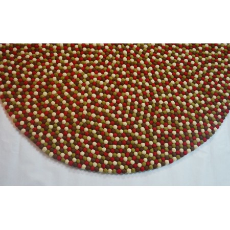 Christmas Felt Ball Rug
