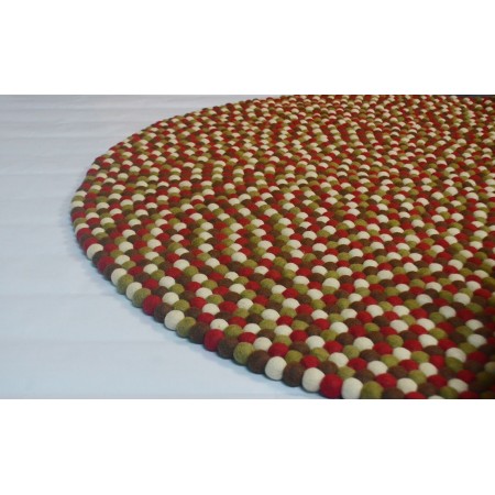 Christmas Felt Ball Rug