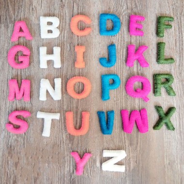 10cm Felt Alphabets