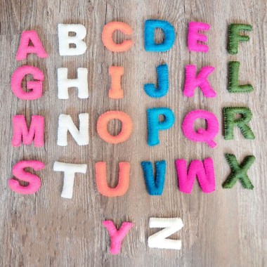 Custom 8cm Felt Alphabets