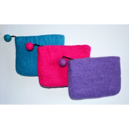 Plain Handmade Felt Purse