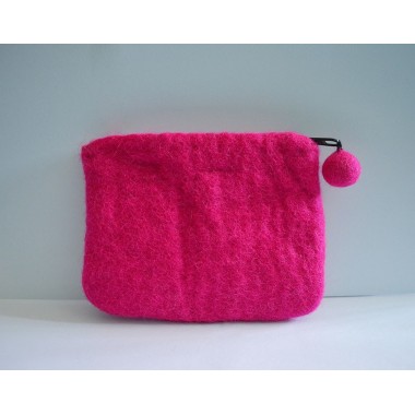Plain Handmade Felt Purse