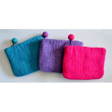 Plain Handmade Felt Purse
