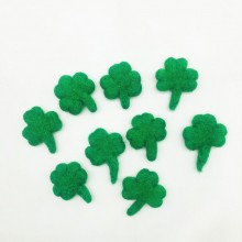 Needle Felted Wool Shamrock