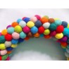 40cm Multicolored Felt Balls Wreath