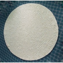 White / Off White Handmade Felt Rug Nepal